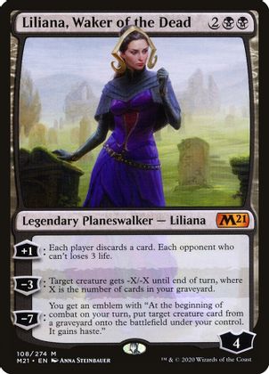 Foil Liliana Waker Of The Dead 108/274 - Core Set 2021
