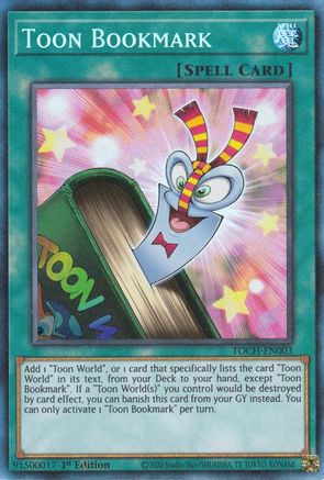 Collectors Rare Toon Bookmark - Toch-en003 - 1st Edition