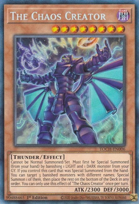 Collector Rare - The Chaos Creator - Toch-en006 -1st Edition