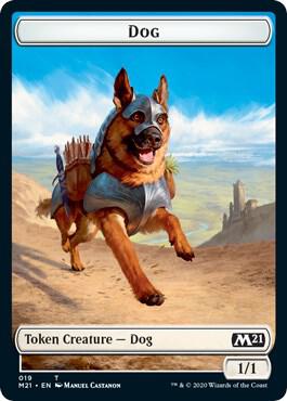 FOIL Cat // Dog Token - #20 - Core Set 2021