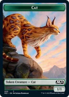 FOIL Cat // Dog Token - #20 - Core Set 2021