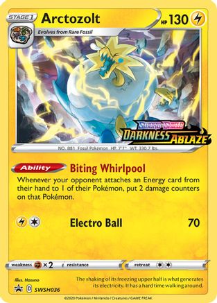 Arctozolt - SWSH036 - Pokemon SWSH Sword & Shield Promo