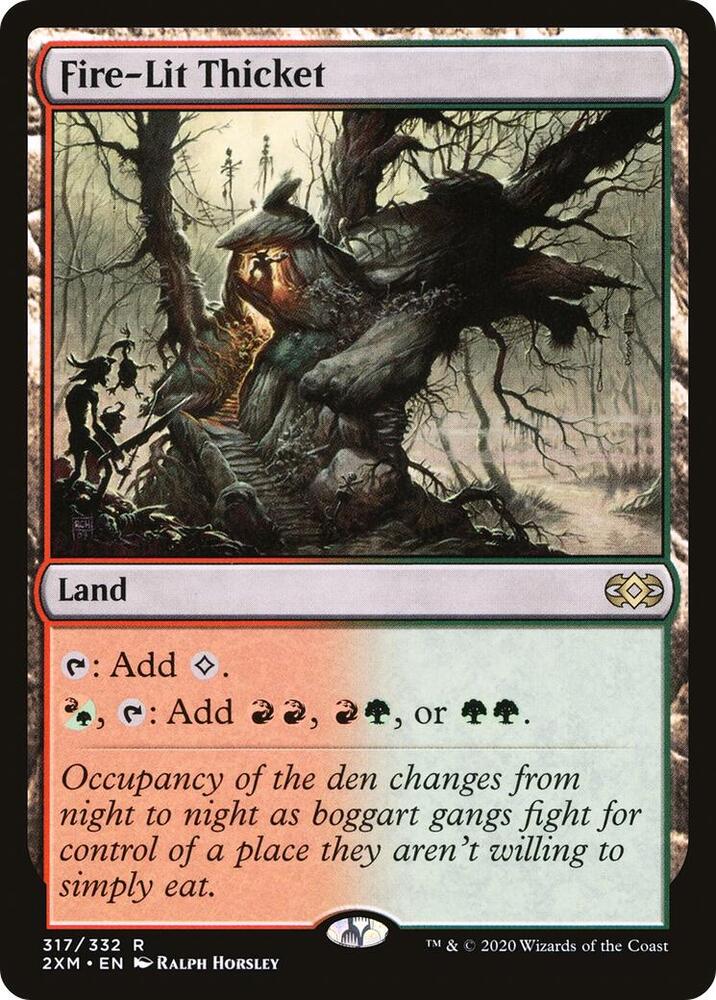 FOIL Fire-Lit Thicket - 317/332 - Double Masters