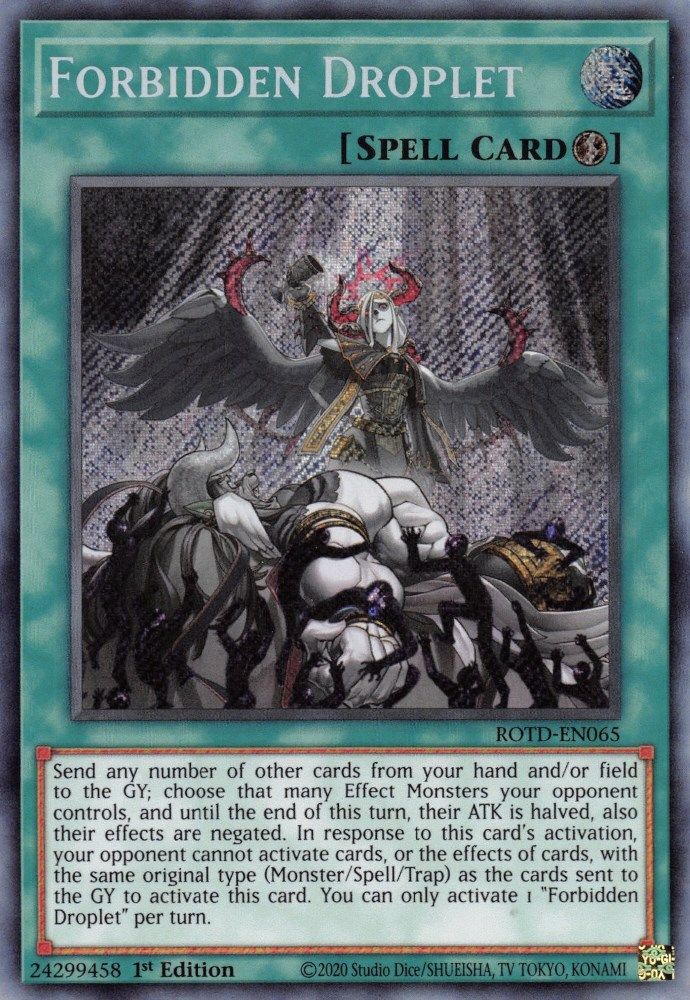 Forbidden Droplet - (ROTD-EN065) - Secret Rare 1st Edition