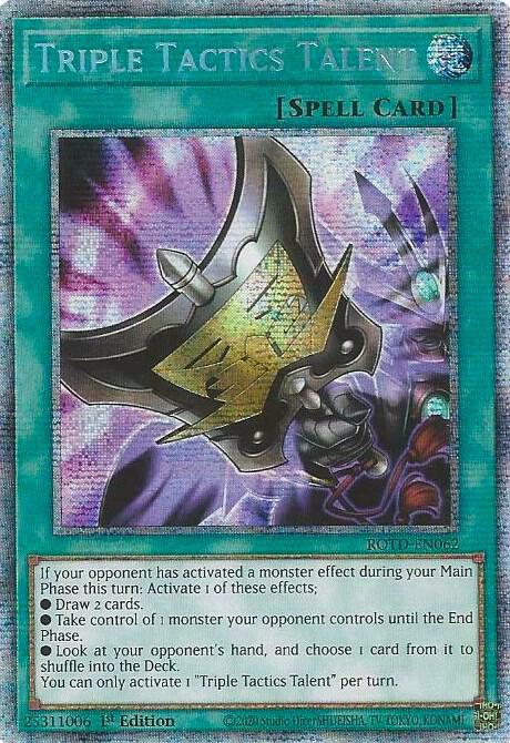 [STARLIGHT RARE] Triple Tactics Talent - ROTD-EN062 - 1st Edition