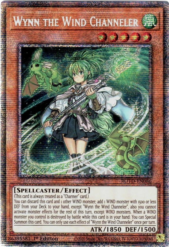 [STARLIGHT RARE] Wynn The Wind Channeler - ROTD-EN086 - 1st Edition