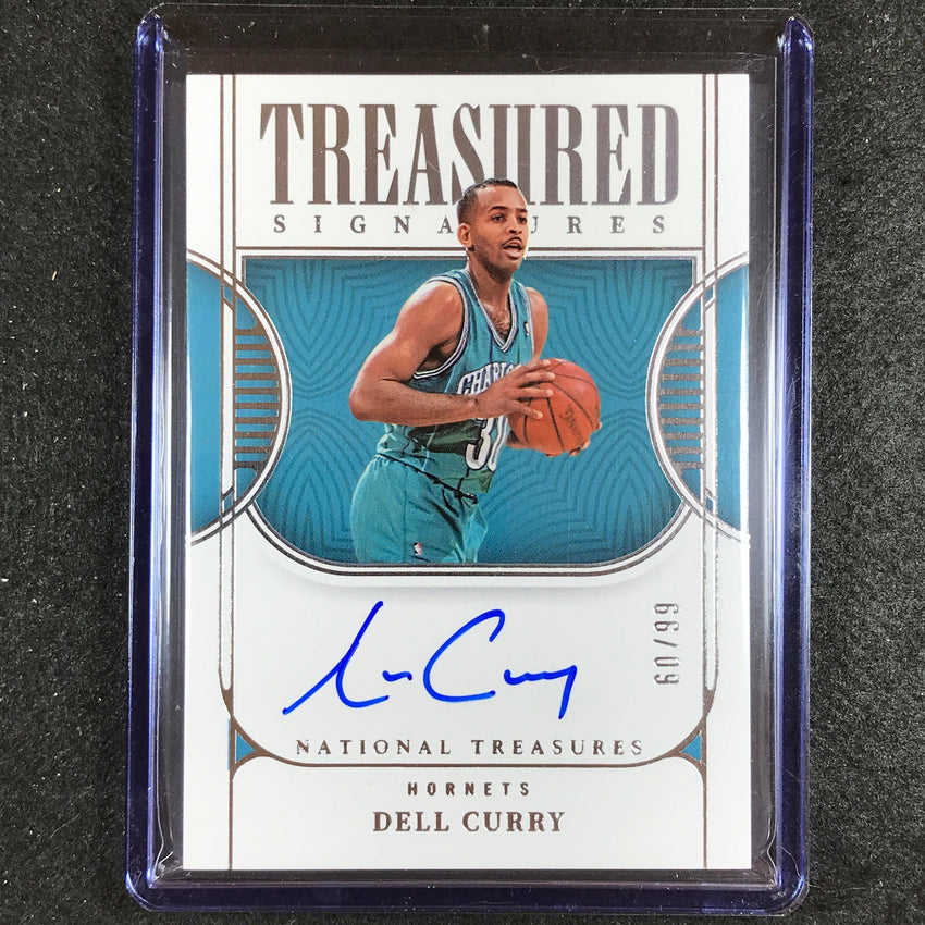 2022-23 National Treasures Dell Curry Treasured Signatures Auto 60/99