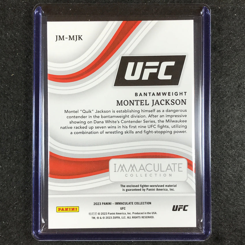2023 Immaculate Montel Jackson Jumbo Memorabilia Hoodie Relic Prime 1/1