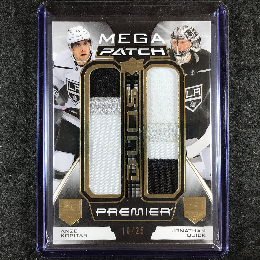 2022-23 Premier NHL ANZE KOPITAR JONATHAN QUICK Mega Patch Duos 10/25