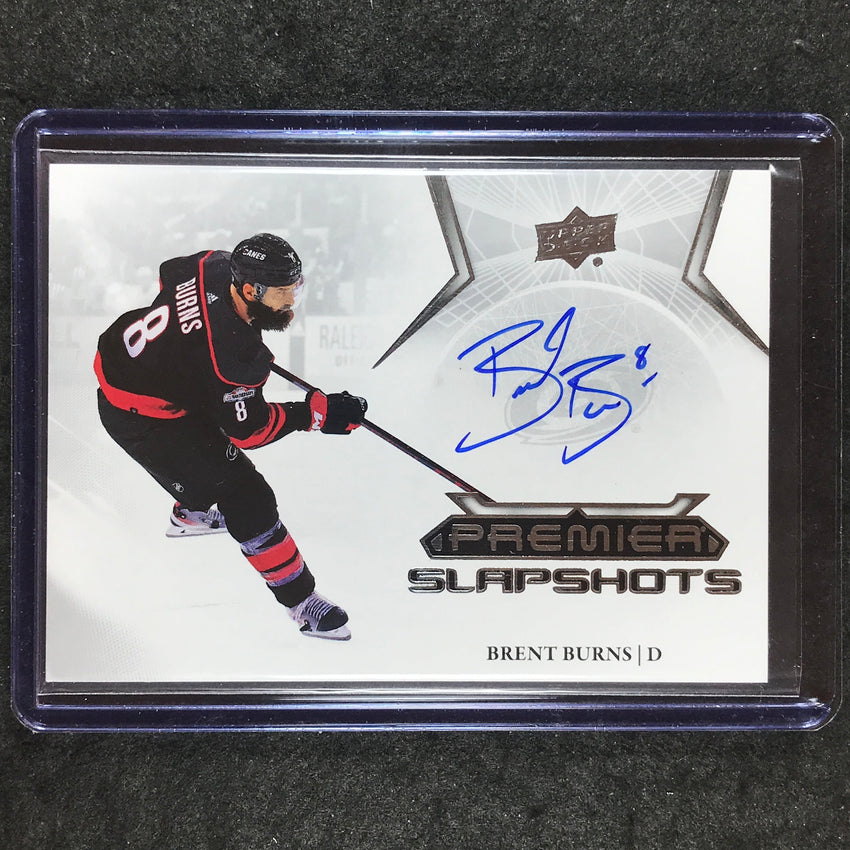 2022-23 Premier NHL BRENT BURNS Premier Slapshots Auto #BB