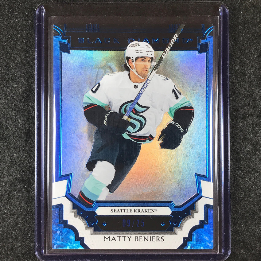 2023-24 Black Diamond NHL MATTY BENIERS Base Blue 9/25