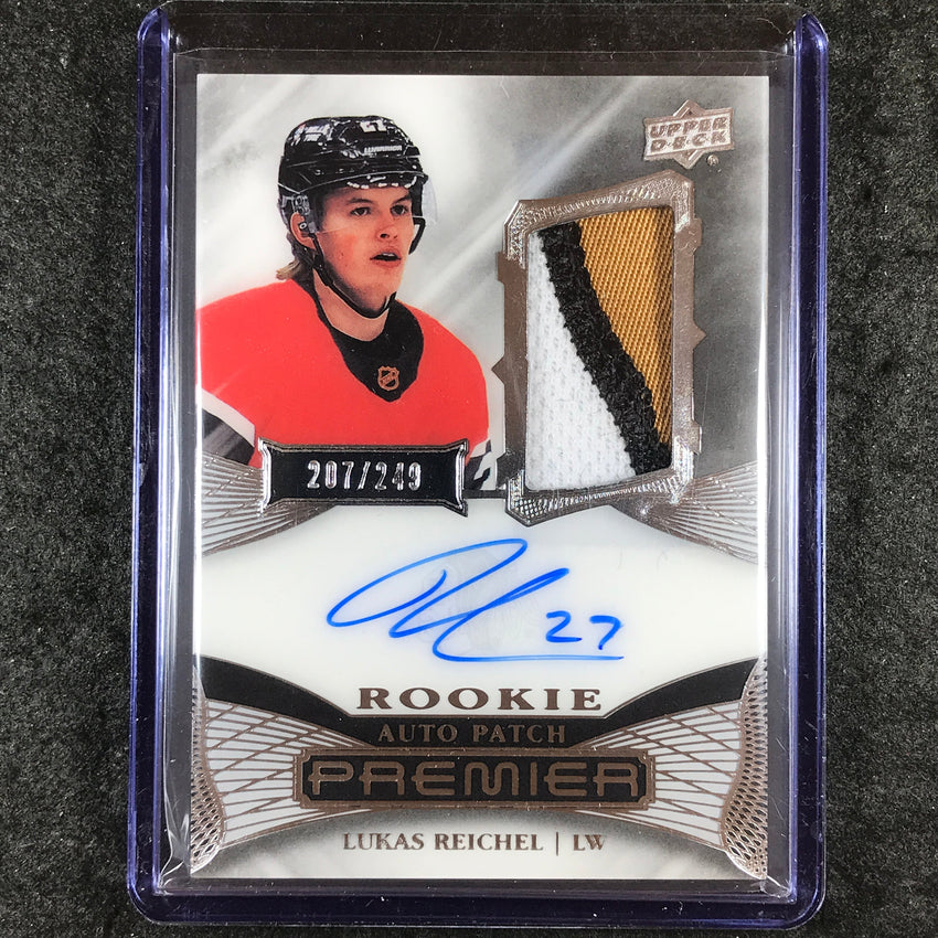 2022-23 Premier NHL LUKAS REICHEL Acetate Rookie Patch Auto 207/249