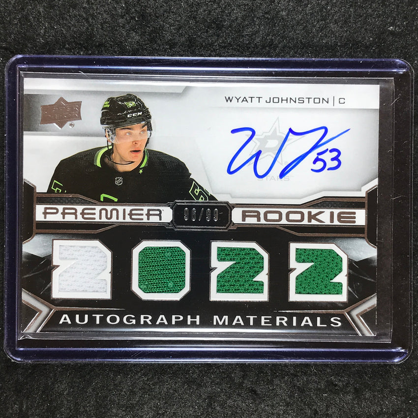 2022-23 Premier NHL WYATT JOHNSTON 2022 Premier Rookie Jersey Auto 96/99