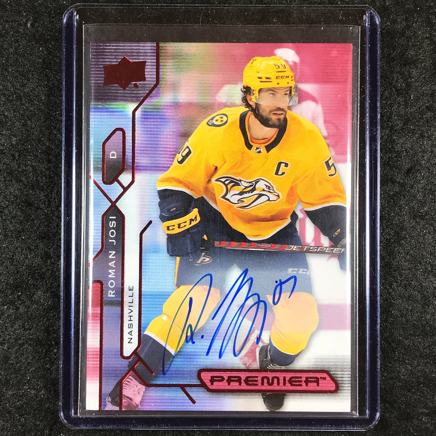 2022-23 Premier NHL ROMAN JOSI 2021-22 Update Base Auto #43