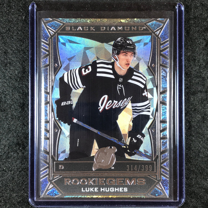 2023-24 Black Diamond NHL LUKE HUGHES Rookie Gems 314/399