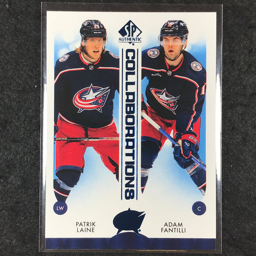 2023-24 SP Authentic NHL PATRIK LAINE ADAM FANTILLI Collaborations Blue #12