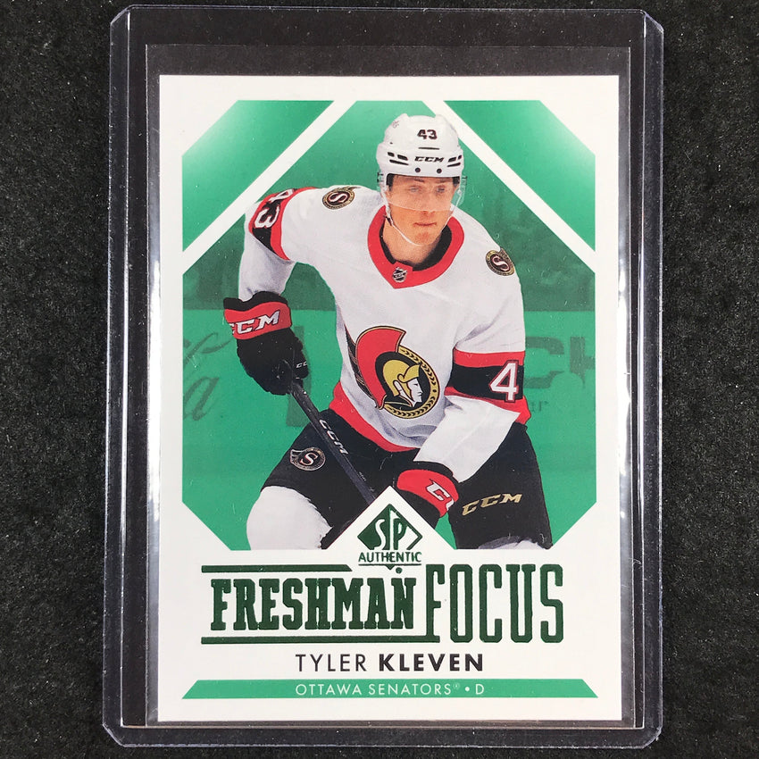 2023-24 SP Authentic NHL TYLER KLEVEN Freshman Focus Rookie Green #22