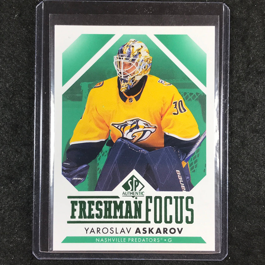 2023-24 SP Authentic NHL YAROSLAV ASKAROV Freshman Focus Rookie Green #23