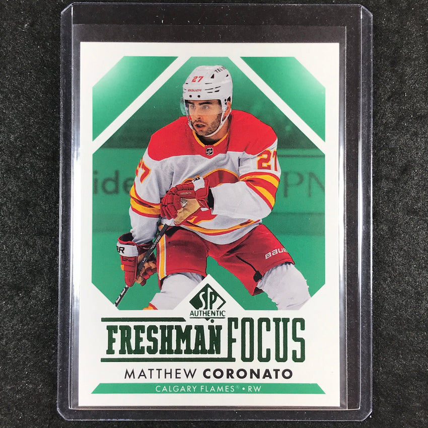 2023-24 SP Authentic NHL MATTHEW CORONATO Freshman Focus Rookie Green #24