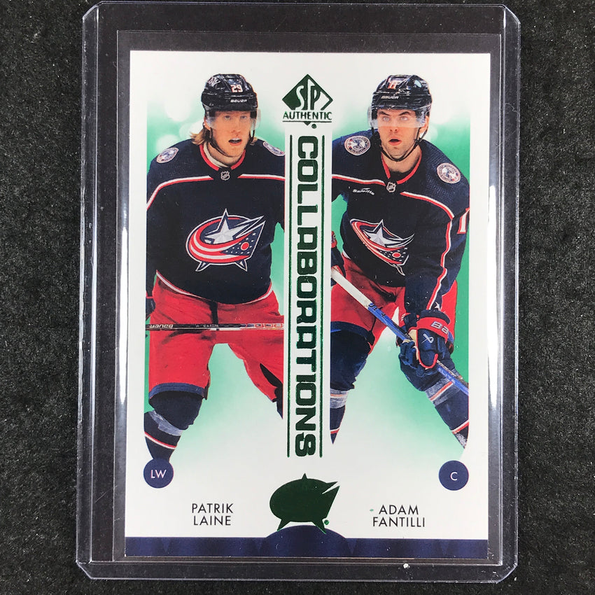 2023-24 SP Authentic NHL PATRIK LAINE ADAM FANTILLI Collaborations Green #12