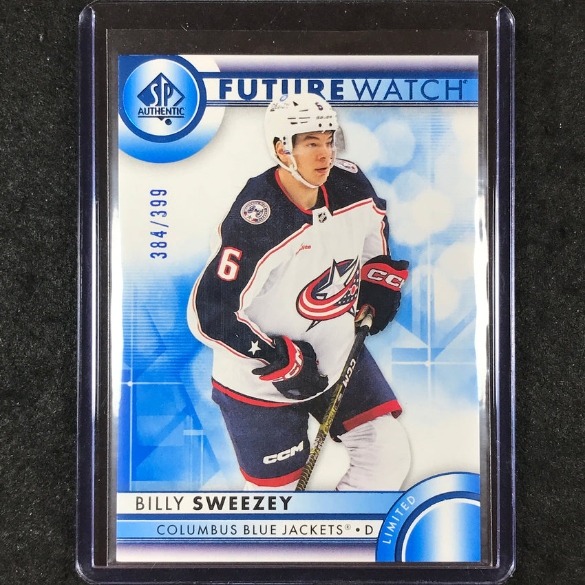 2023-24 SP Authentic NHL BILLY SWEEZEY Future Watch Rookie Blue 384/399