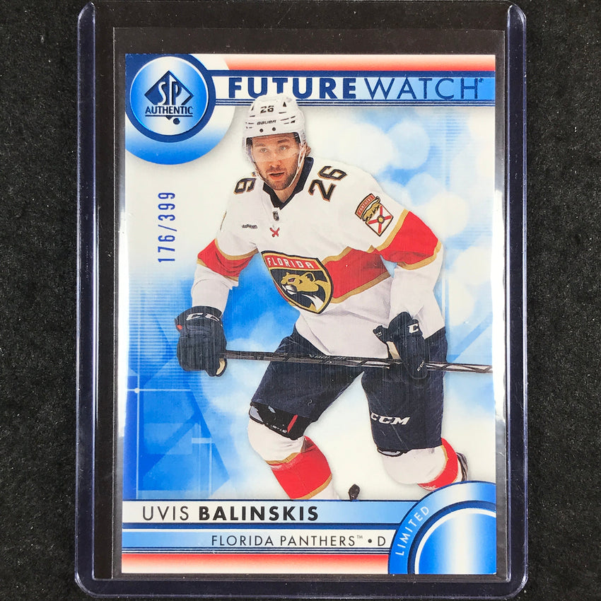 2023-24 SP Authentic NHL UVIS BALINSKIS Future Watch Rookie Blue 176/399