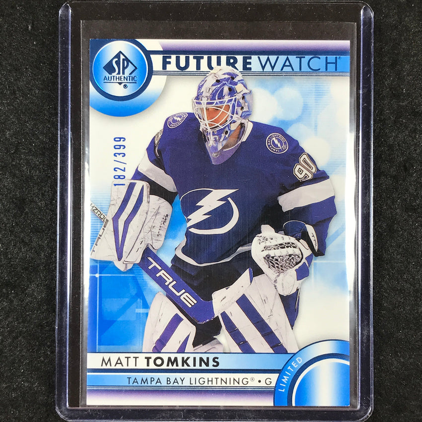 2023-24 SP Authentic NHL MATT TOMKINS Future Watch Rookie Blue 182/399