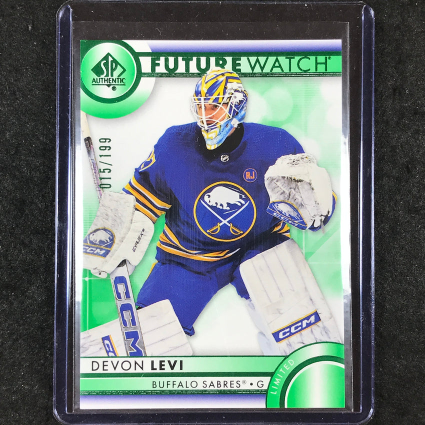 2023-24 SP Authentic NHL DEVON LEVI Future Watch Rookie Green 15/199