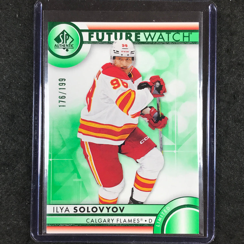 2023-24 SP Authentic NHL ILYA SOLOVYOV Future Watch Rookie Green 176/199