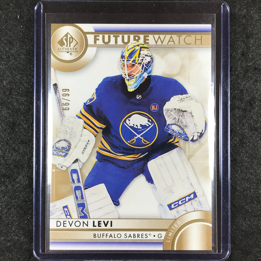 2023-24 SP Authentic NHL DEVON LEVI Future Watch Rookie Gold 66/99