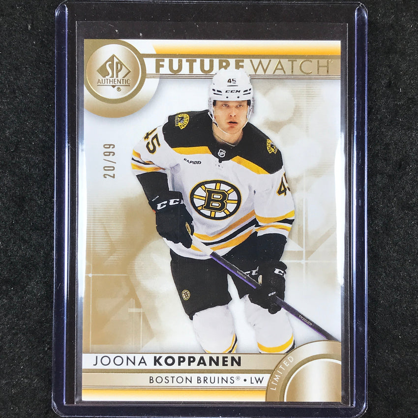 2023-24 SP Authentic NHL JOONA KOPPANEN Future Watch Rookie Gold 20/99