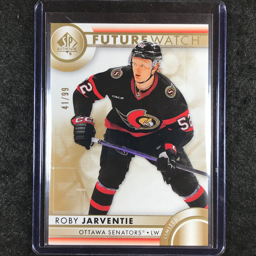 2023-24 SP Authentic NHL ROBY JARVENTIE Future Watch Rookie Gold 41/99