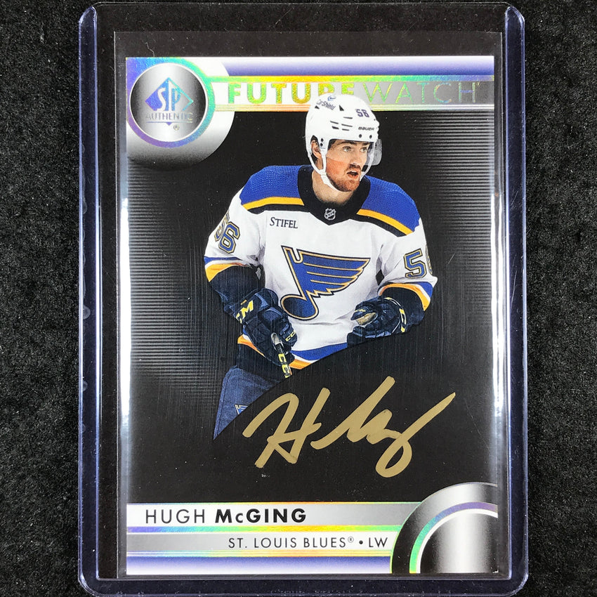 2023-24 SP Authentic NHL HUGH MCGING Future Watch Mystery Black Rookie Auto #118