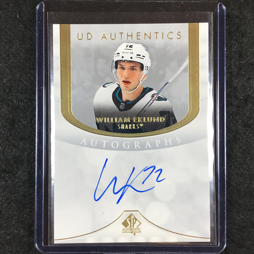 2023-24 SP Authentic NHL WILLIAM EKLUND UD Authentics Autograph #WE