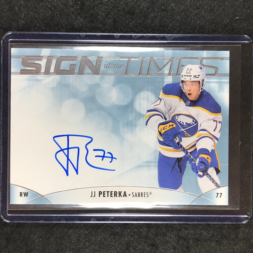2023-24 SP Authentic NHL JJ PETERKA Sign of the Times Auto #JJ