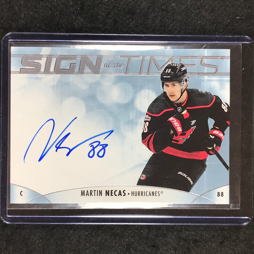 2023-24 SP Authentic NHL MARTIN NECAS Sign of the Times Auto #MN