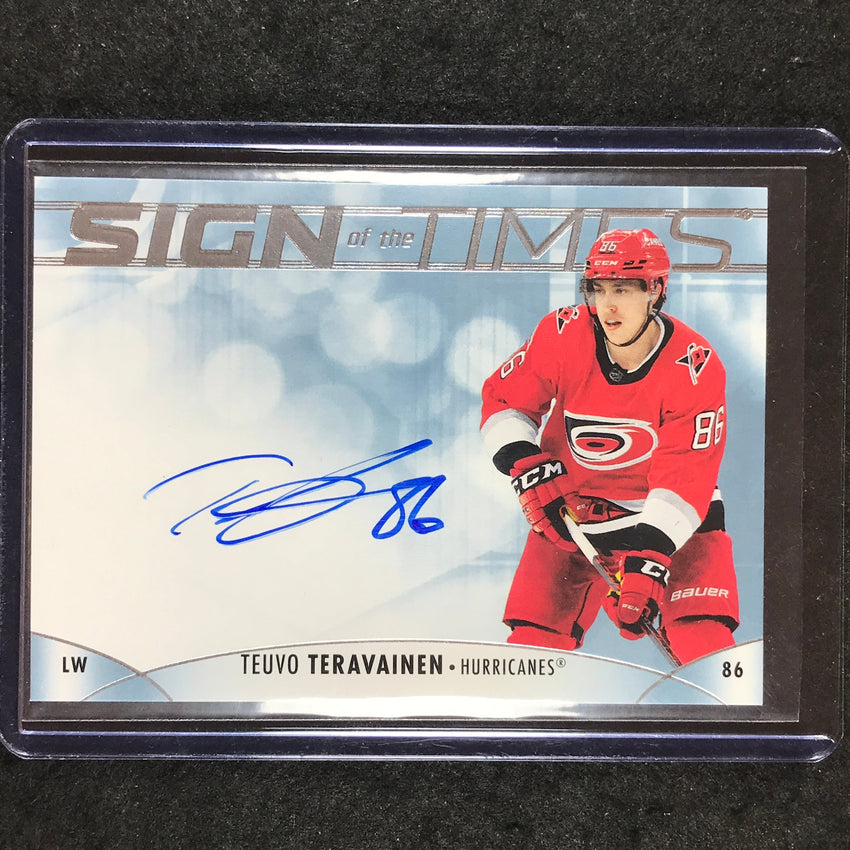 2023-24 SP Authentic NHL TEUVO TERAVAINEN Sign of the Times Auto #TT