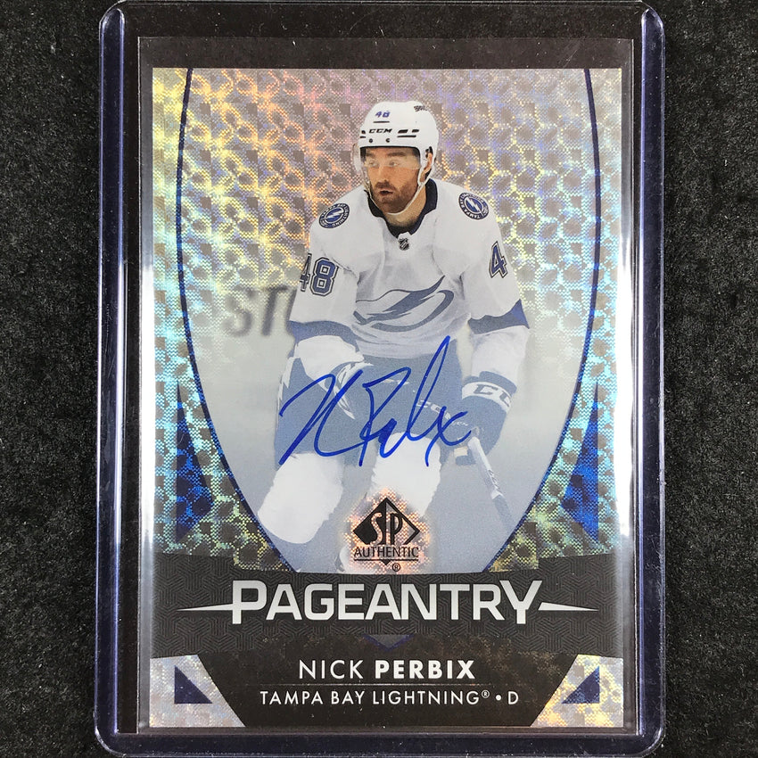2023-24 SP Authentic NHL NICK PERBIX Pageantry Autograph #48