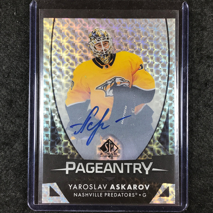 2023-24 SP Authentic NHL YAROSLAV ASKAROV Pageantry Autograph #70