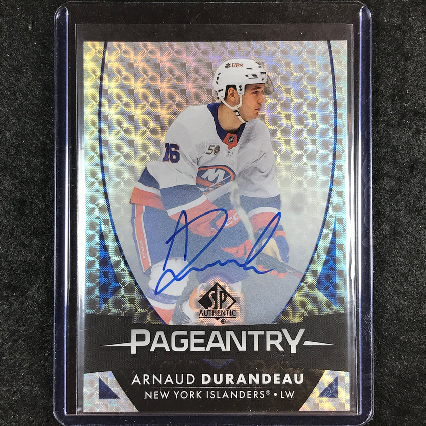 2023-24 SP Authentic NHL ARNAUD DURANDEAU Pageantry Autograph #82