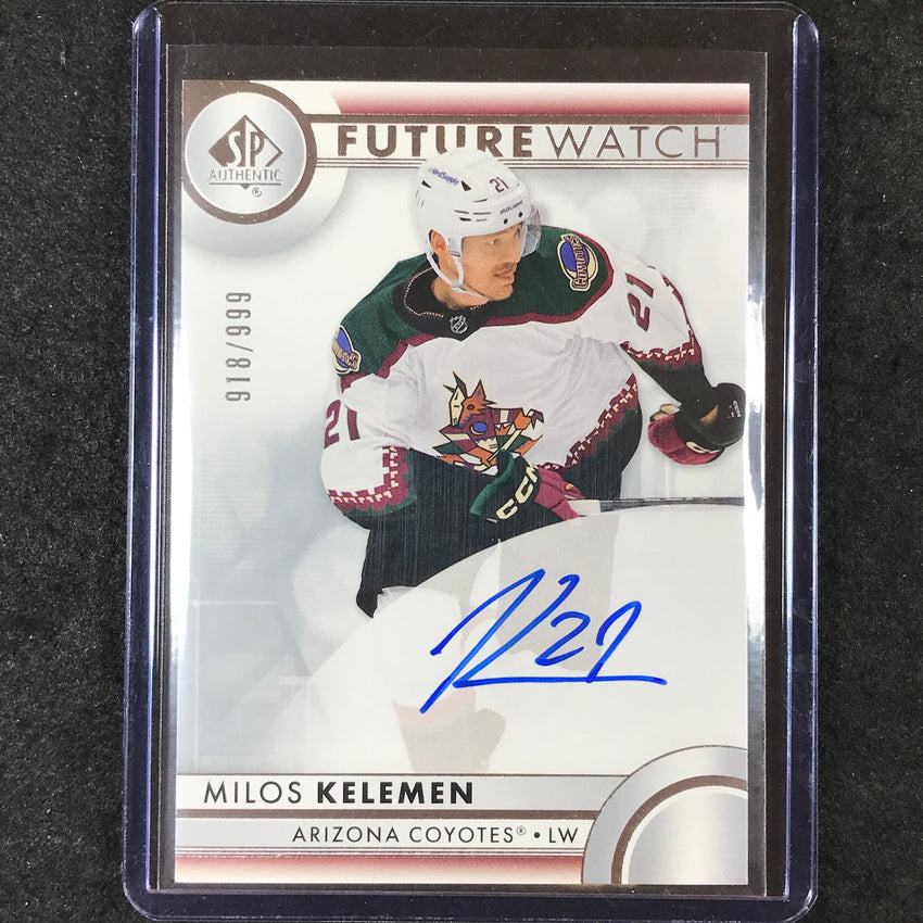 2023-24 SP Authentic NHL MILOS KELEMEN Future Watch Rookie Auto 918/999 #119