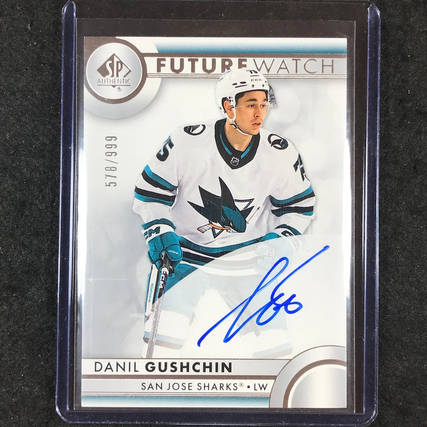 2023-24 SP Authentic NHL DANIL GUSHCHIN Future Watch Rookie Auto 578/999 #135