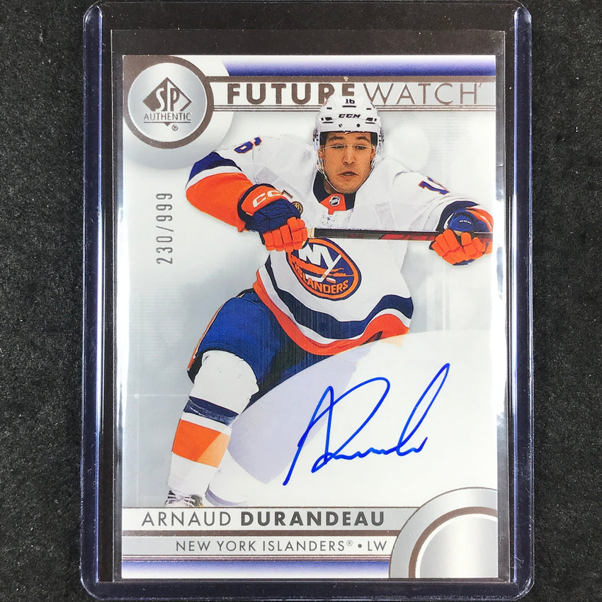 2023-24 SP Authentic NHL ARNAUD DURANDEAU Future Watch Rookie Auto 230/999 #148