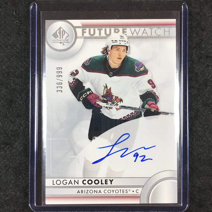 2023-24 SP Authentic NHL LOGAN COOLEY Future Watch Rookie Auto 336/999 #185