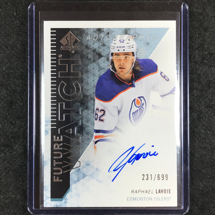 2023-24 SP Authentic NHL RAPHAEL LAVOIE 2013-14 Retro Future Rookie Auto 231/699