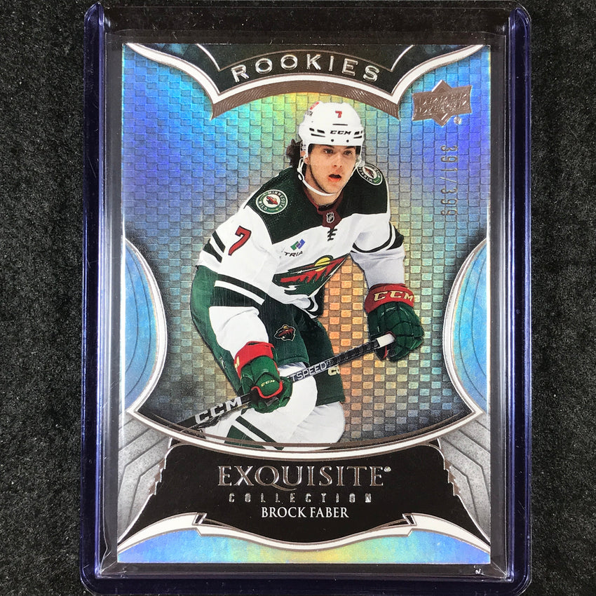 2023-24 Black Diamond NHL BROCK FABER Exquisite Rookies 391/399