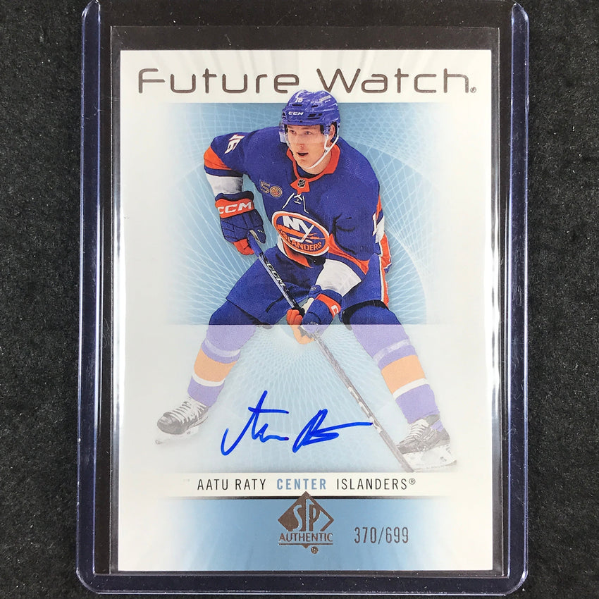 2023-24 SP Authentic NHL AATU RATY Update Retro Future Watch Rookie Auto #AA