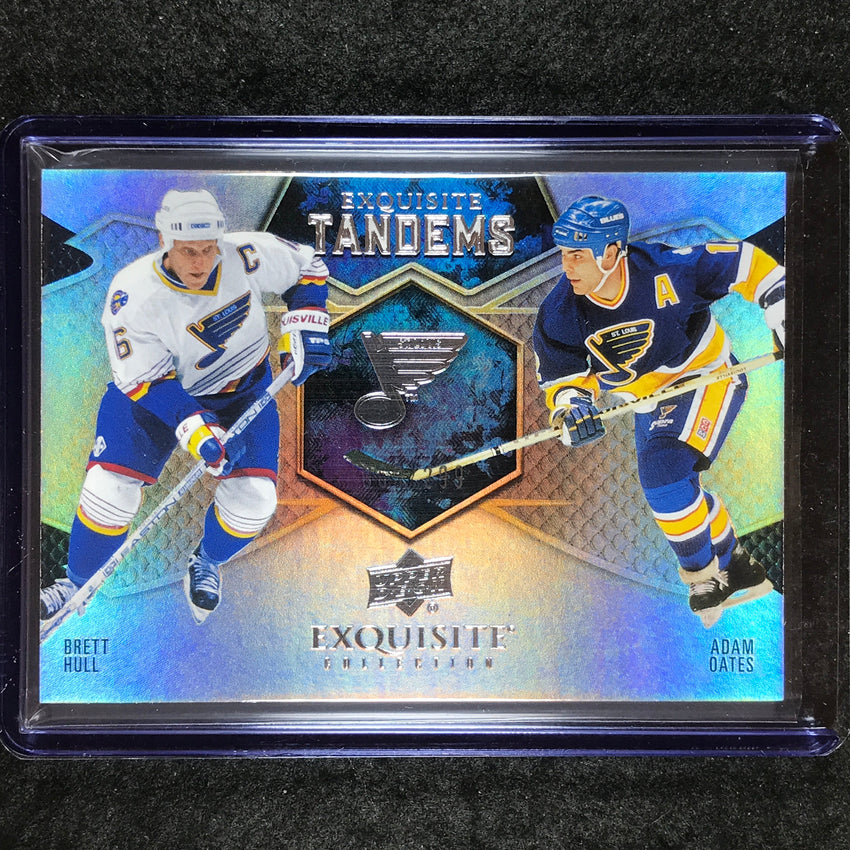 2023-24 Black Diamond NHL BRETT HULL ADAM DATES Exquisite Tandems 68/299