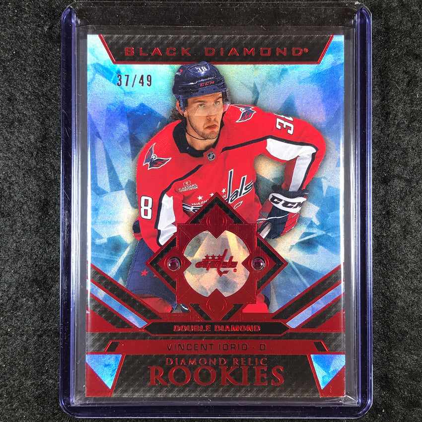 2023-24 Black Diamond NHL VINCENT IORIO Diamond Relic Rookie Gems Ruby 37/49