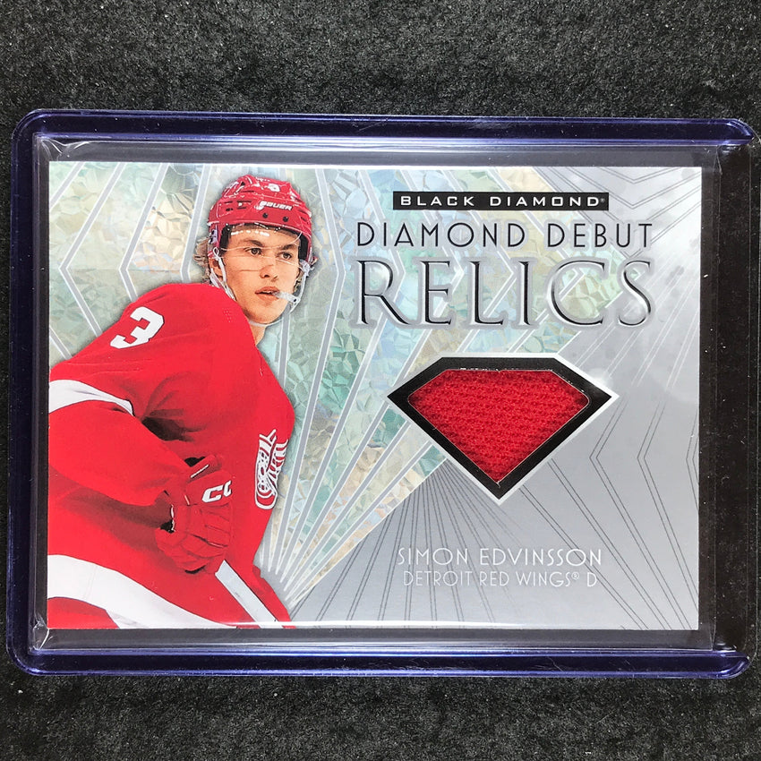 2023-24 Black Diamond NHL SIMON EDVINSSON Diamond Debut Relics Rookie Jersey #SE